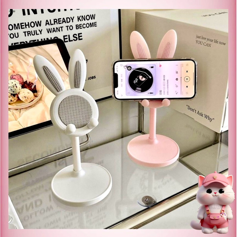 N193 Stand Holder Phone Lucu / Stand Holder Handphone Kelinci Lucu / Tambahkan Sentuhan Lucu pada Pe