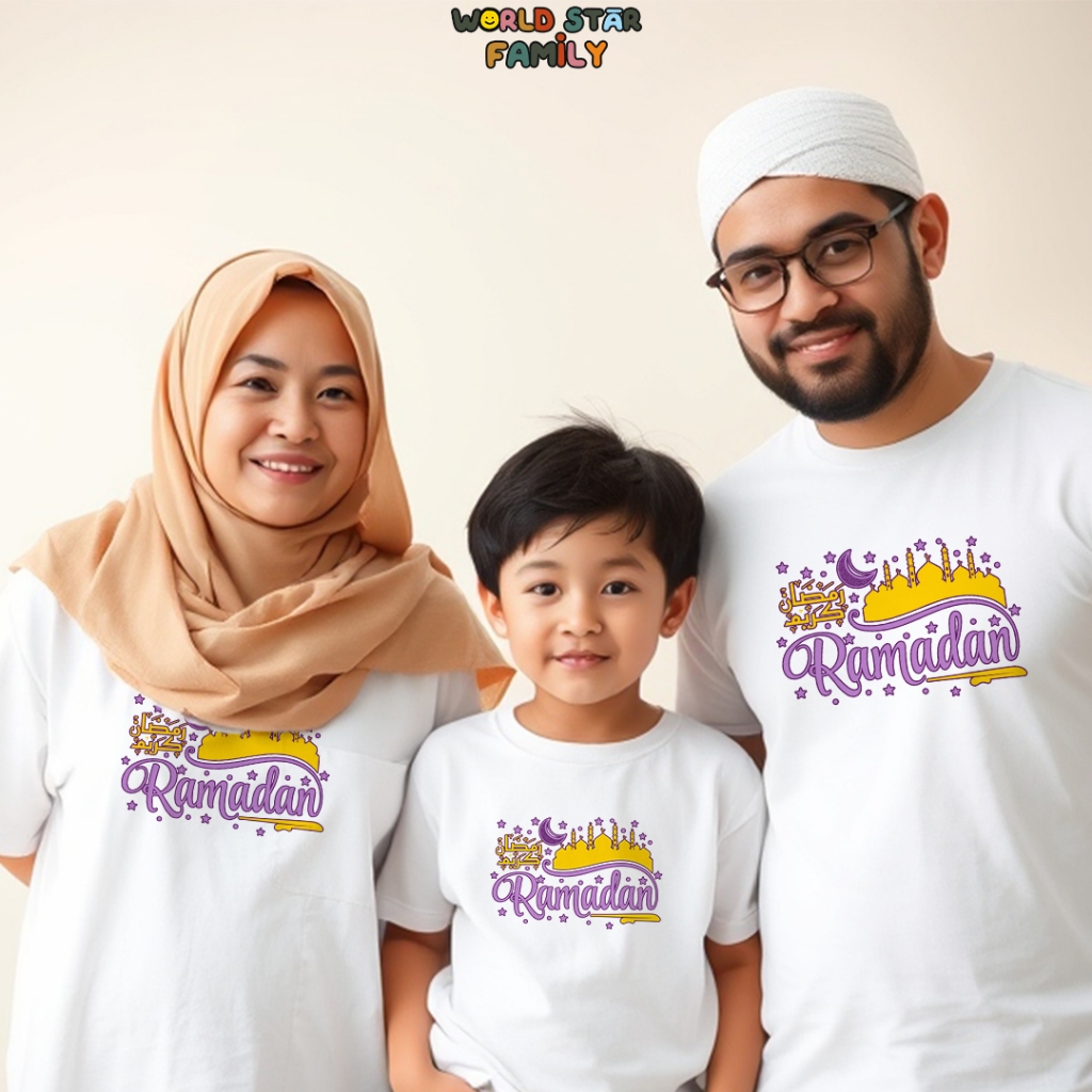 WSF Kaos Couple Keluarga RAMADAN Kaos Couple Keluarga  Kaos Ramadhan Baju Puasa Lucu Kaos Pasangan K