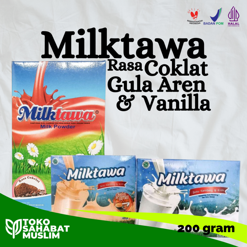 

Susu Kambing Milktawa Etawa Vanila, Gula Aren & Coklat