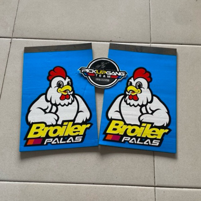 JUAL KARPET LUMPUR VARIASI PICK-UP PENAHAN LUMPUR KEPET EBEK KARET LUMPUR DAN STICKER UKURAN L300