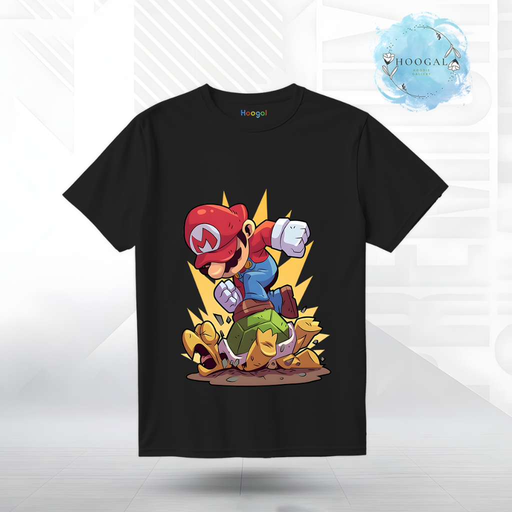 Hoogal Kaos Motif Mario Distro 20s Sablon DTF