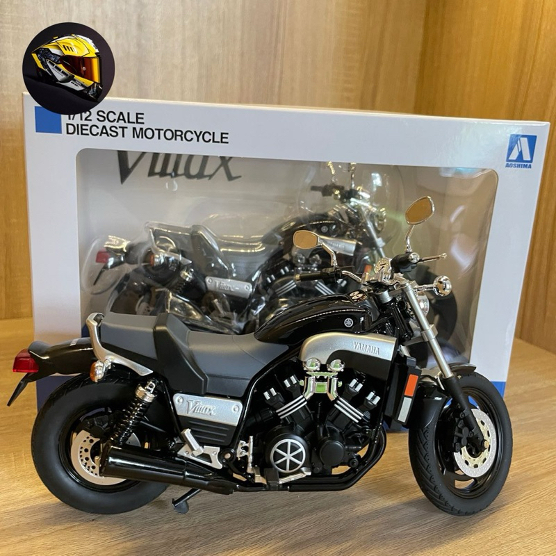 diecast miniatur motor yamaha vmax aoshima skala 1/12