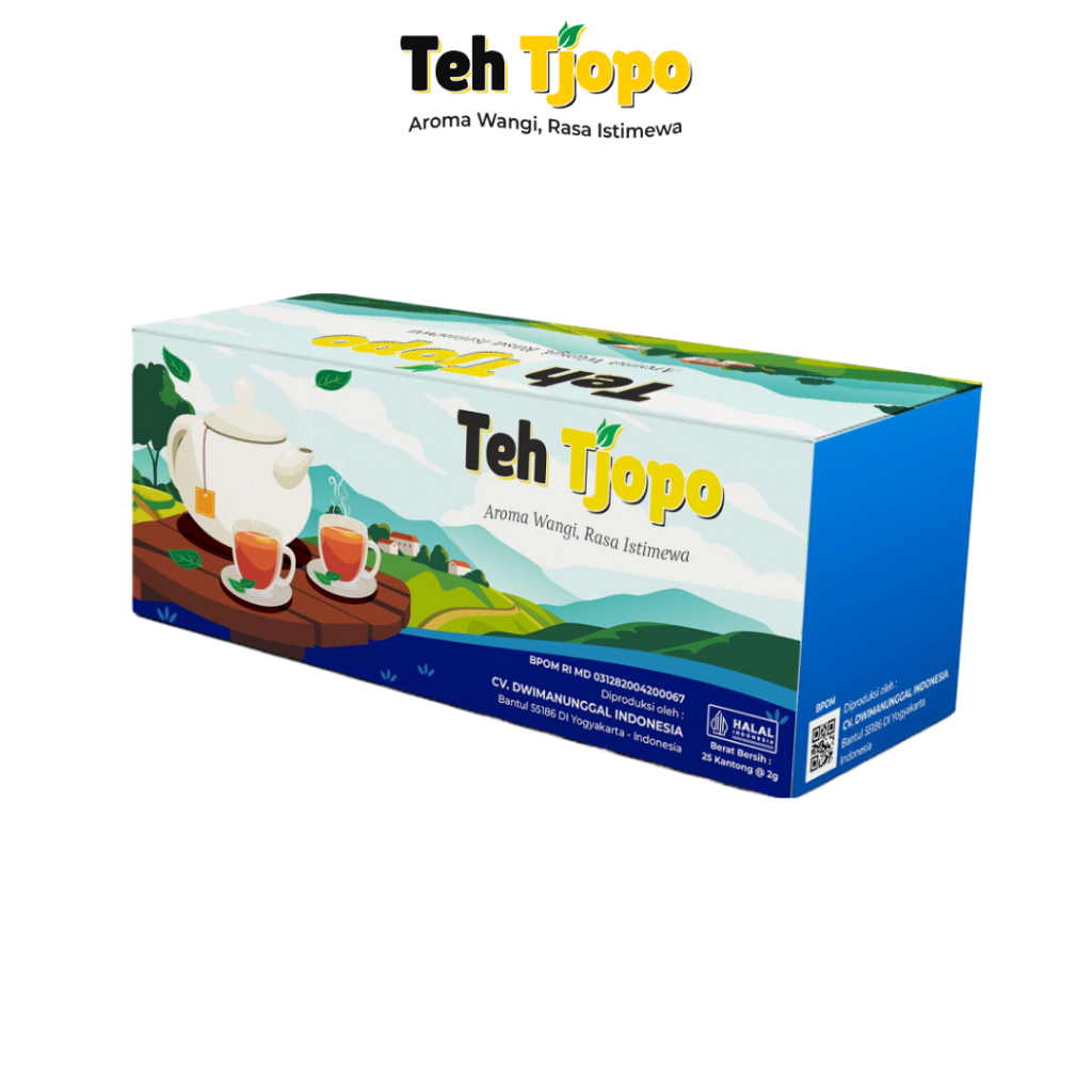 

Teh Tjopo Clup 25 Kantong x 2gr Teh hijau melati