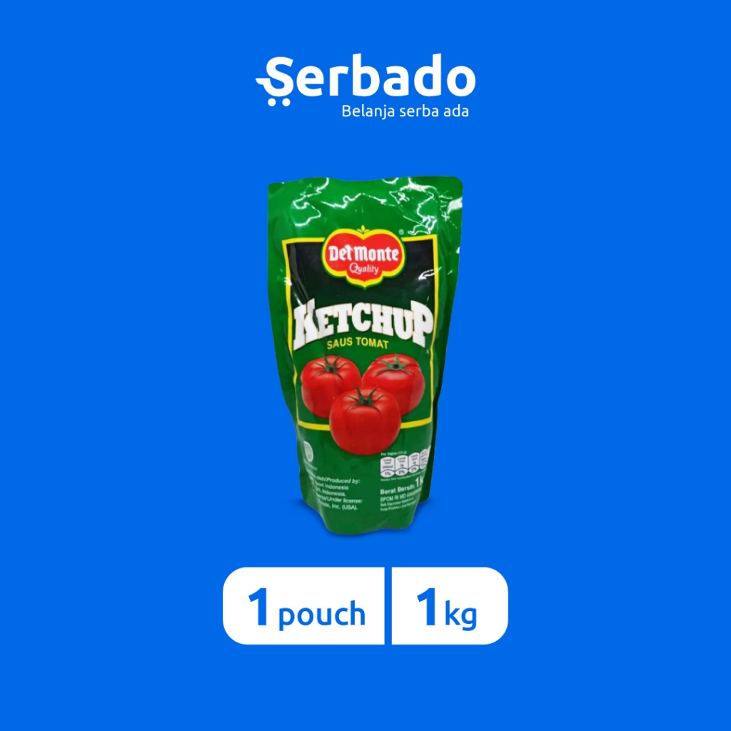 

Delmonte Saus Tomat Kemasan Pouch 1kg