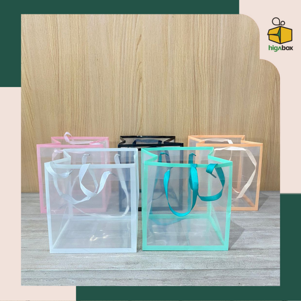 

Tas Hampers Murah Mika / PVC Doff Tebal Besar Dan Sedang Mika / Goodie Bag Transparan Froasted Gift Bags Tas Souvenir, Kado, Hadiah Tas Mika PP Polos Doff Tas Parsel / Tas Souvenir / Tas Bingkisan | OAT02B1