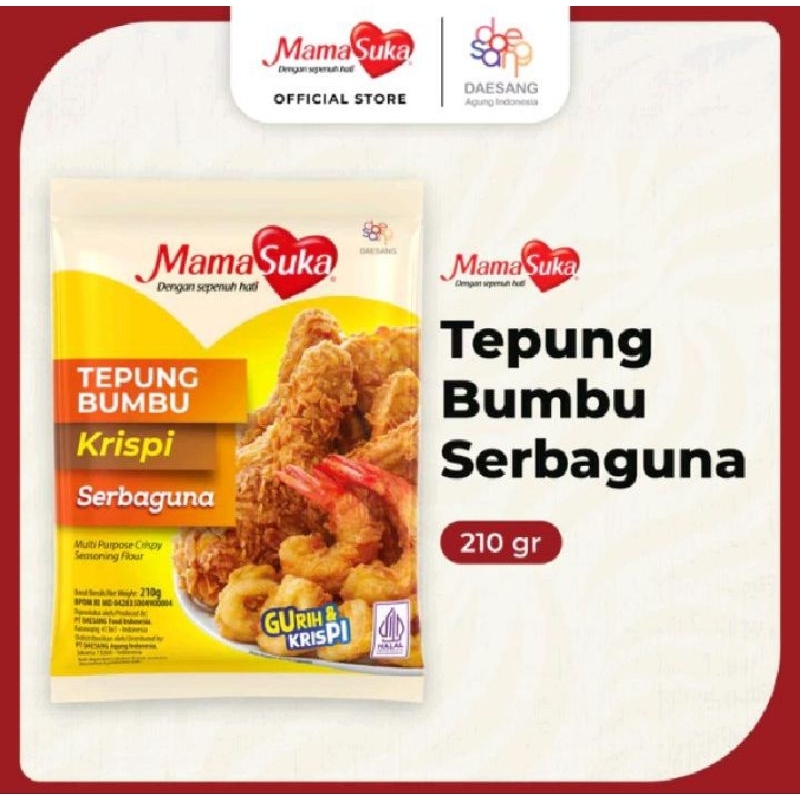 

MAMA SUKA TEPUNG BUMBU KRISPI SERBAGUNA 210gr