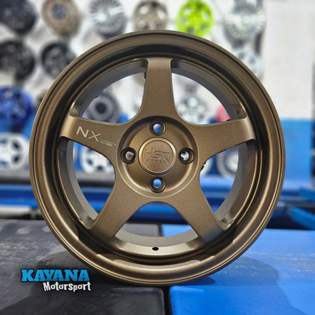 Velg Mobil R15 Jazz Mobilio Sigra Yaris Velg HSR Kailolo R15 Pcd 4x100 Lebar 65 Bronze