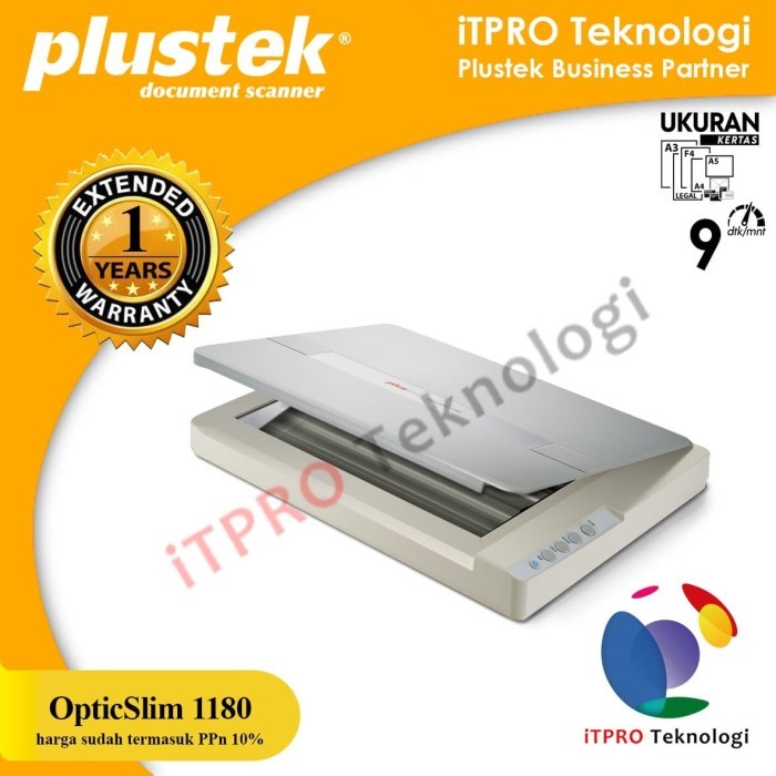 Plustek Scanner OpticSlim 1180 - (Scanner Ukuran A3)