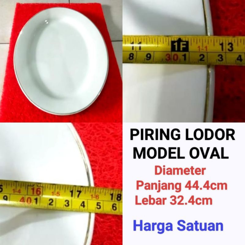 piring keramik piring lodor piring prasmanan piring lauk OVAL Harga Satuan