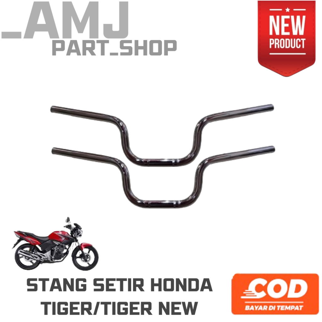 Stang Setang Motor Honda Tiger New Revo Standart Model Ori Crom Tebal Murah / Stang Stir Tiger New