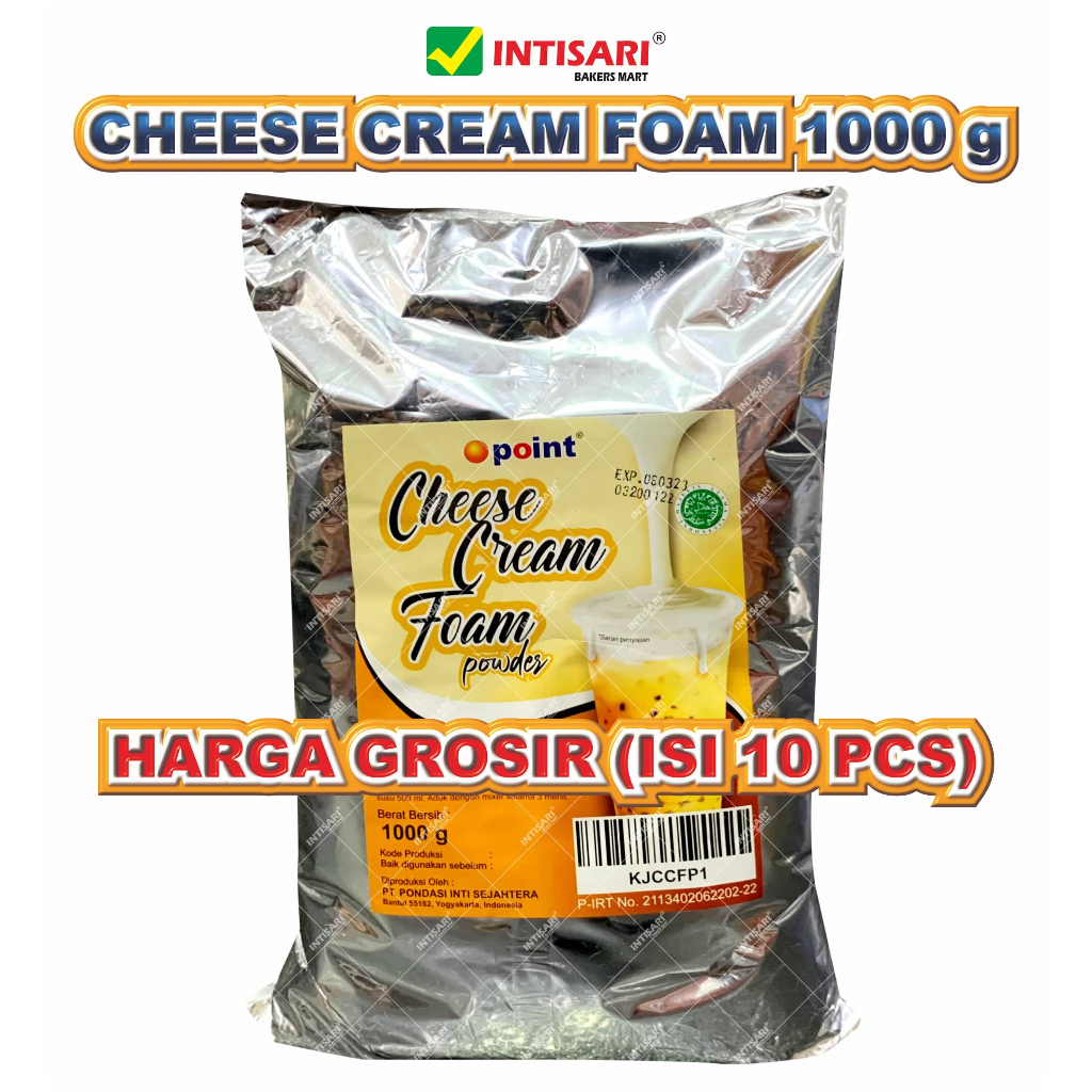 

[GROSIR ISI 10 PCS] CHEESE CREAM FOAM POWDER 1000 G