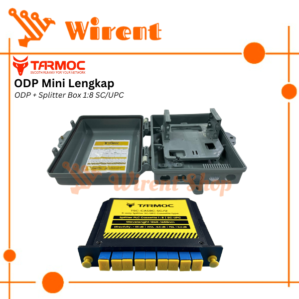 ODP 8 Core Lengkap Splitter Box 1:8 UPC | ODP mini 8 Core Lengkap