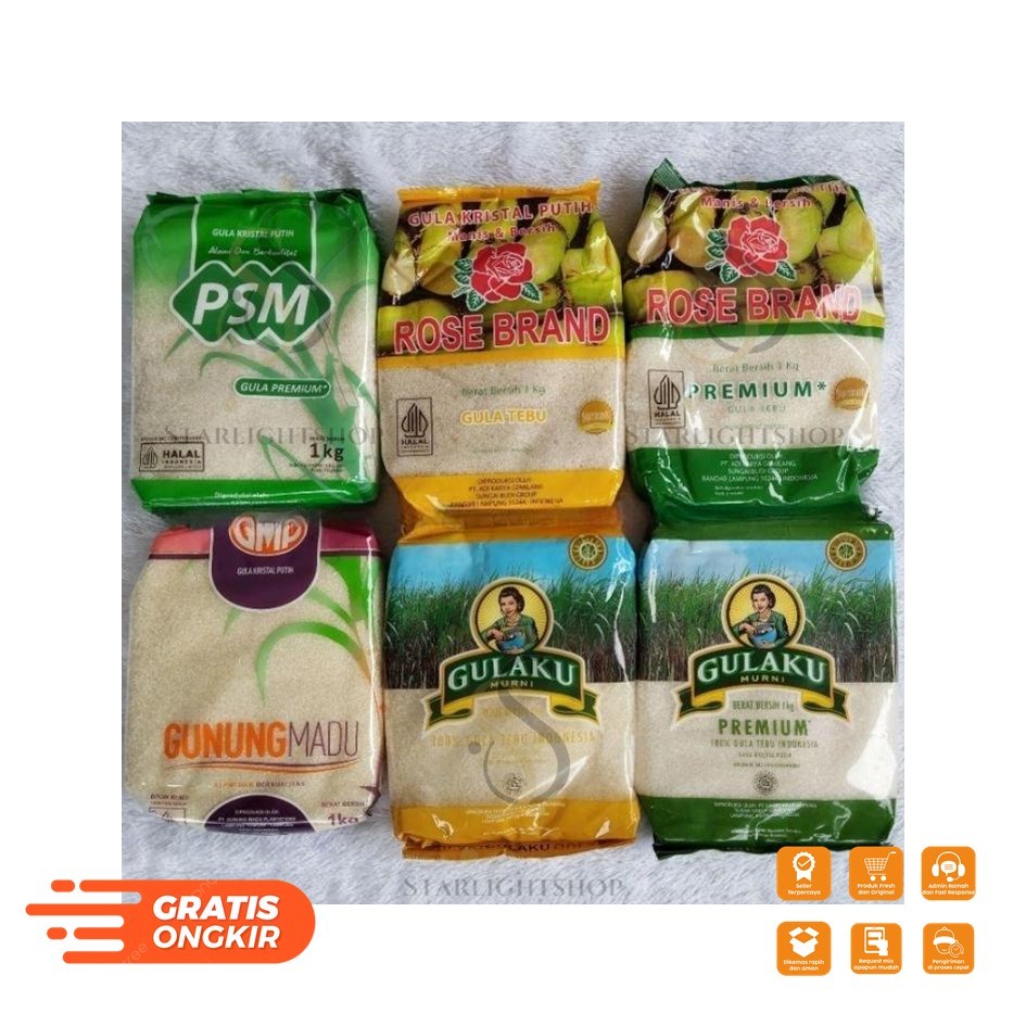 

GULA PASIR KEMASAN 1KG PREMIUM BERKUALITAS PREMIUM