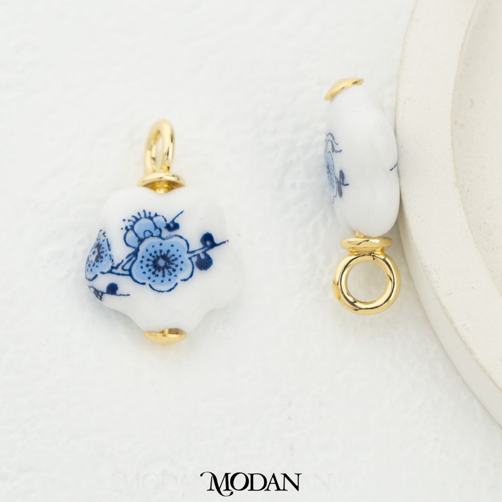MODAN SUPPLIES - CNY 2025 Liontin Imlek Vintage Chinese Style Collection Mini Gucci Flower Pendant L
