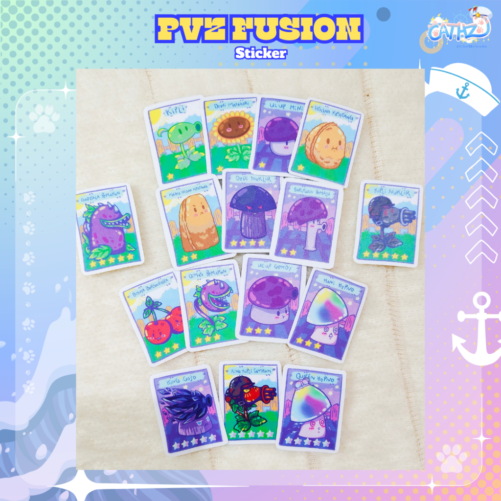 

[CATHZ] PVZ Fusion Sticker satuan