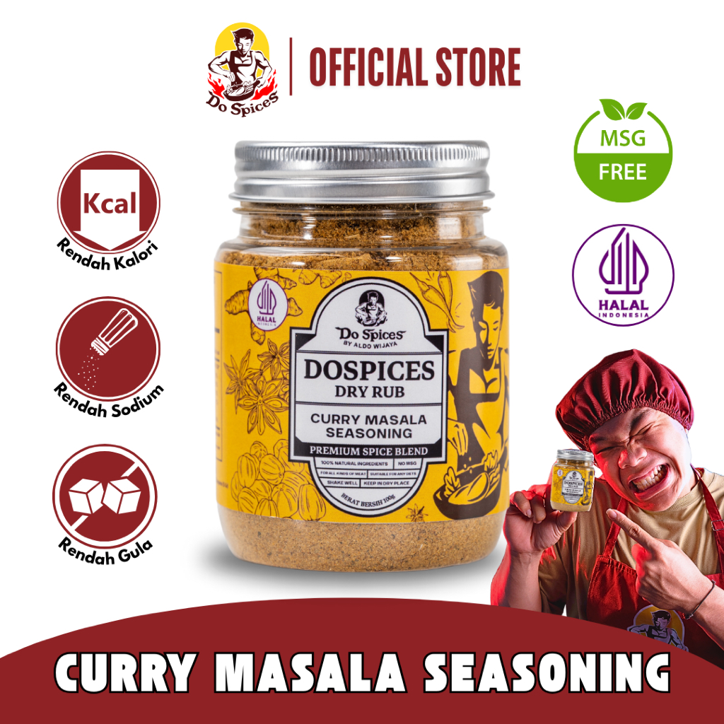 

Do Spices Healthy Dry Rub Bumbu Marinasi Rempah Rendah Kalori [Curry Masala Seasoning]