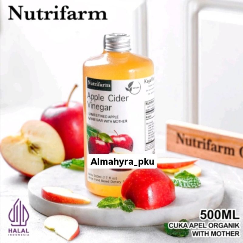 Cuka Apel Nutrifarm Original Organik 500ml