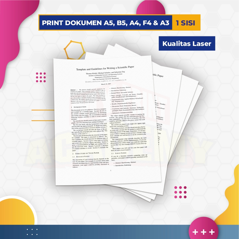 

PRINT DOKUMEN CETAK DOKUMEN 1 SISI KUALITAS LASER B/W A5 A4 B5 F4 A3