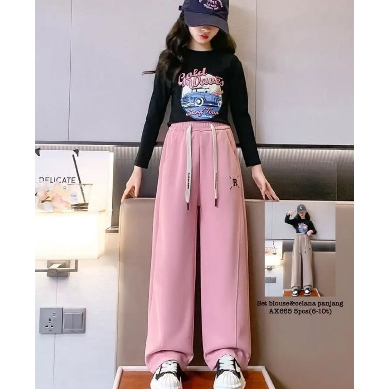 AX665 Set Blouse & Celana Panjang
