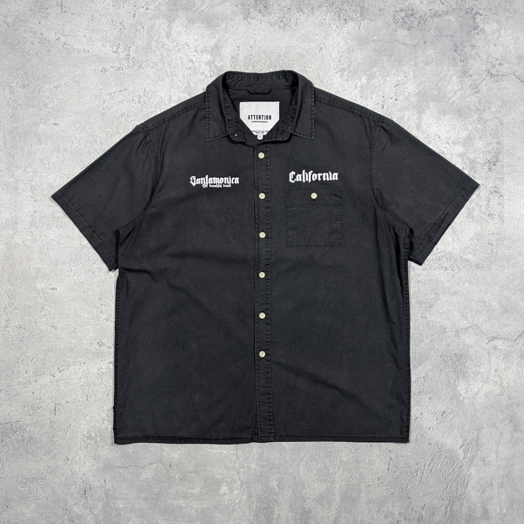 ATTENTION Graphic Shirt Kemeja Pria Second