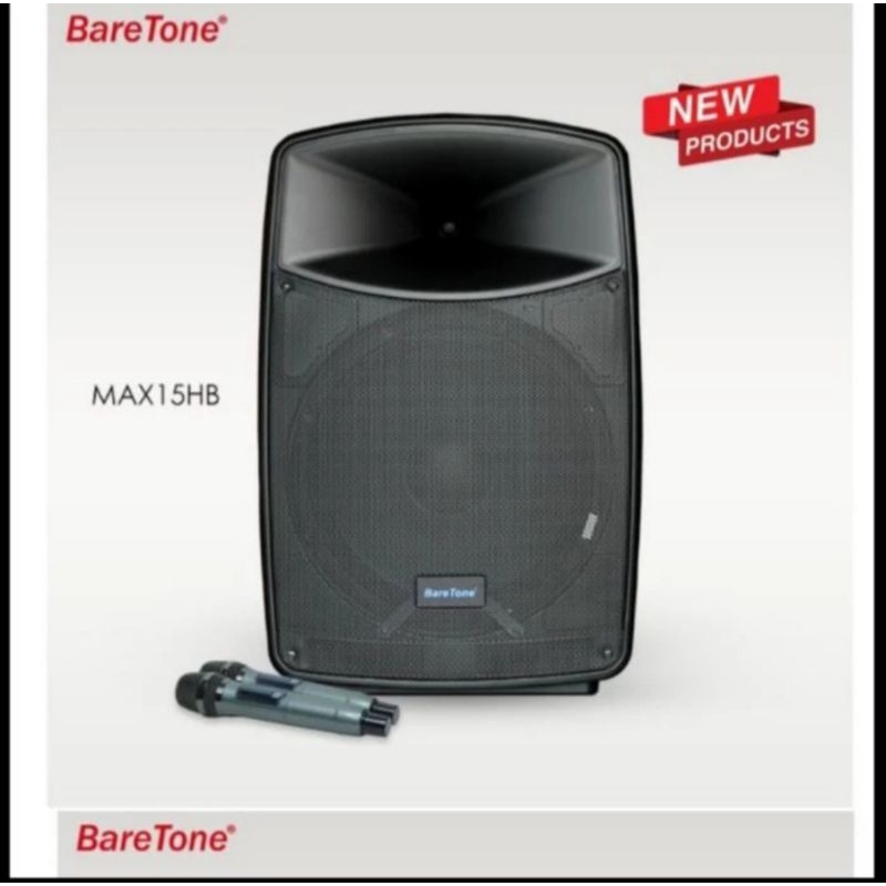 speaker portable aktif baretone 15inch MAX15HB