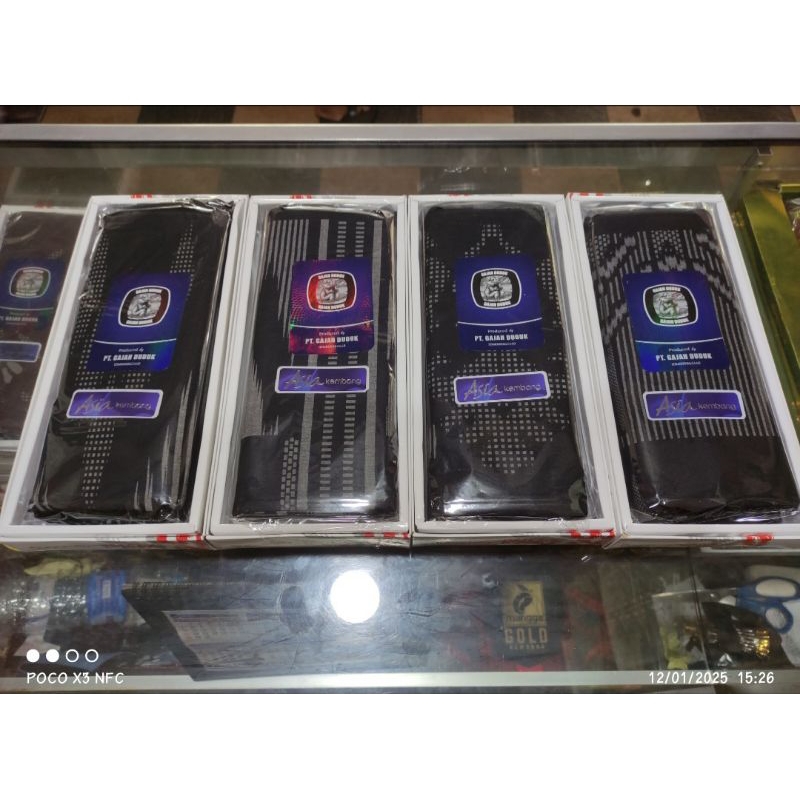 sarung gajah duduk ASIA KEMBANG khusus hitam