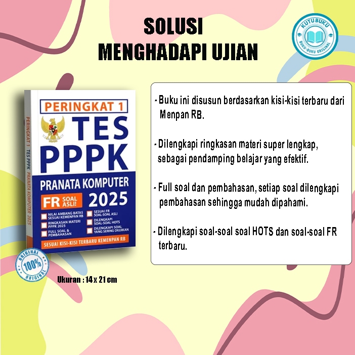 Peringkat 1 PPPK PRANATA KOMPUTER 2025 - BUKU  PPPK PRANATA KOMPUTER 2025