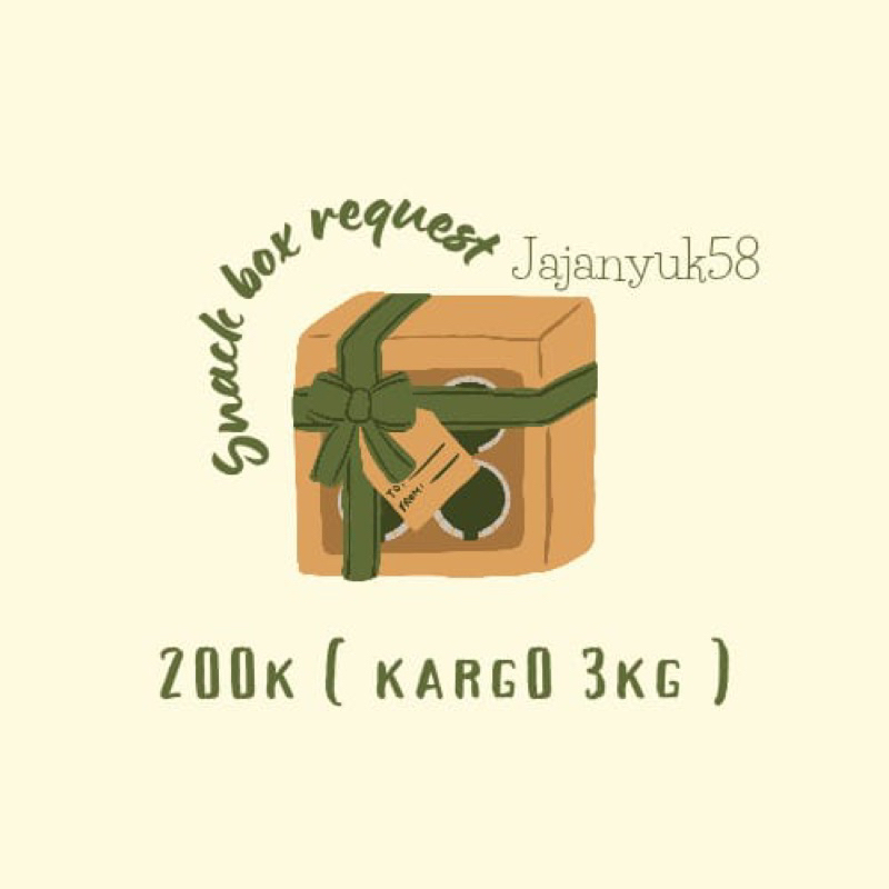 

BOX SNACK JAJANAN ECERAN 200K ETA CARGO 3 KG( BACA DESKRIPSI)