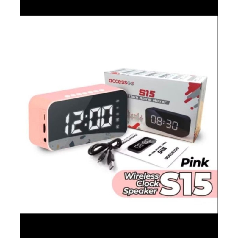 A1 Speaker Jam Bluetooth Jam Radio Alarm Jam Led Clock Alarm Mirror Jam Weker