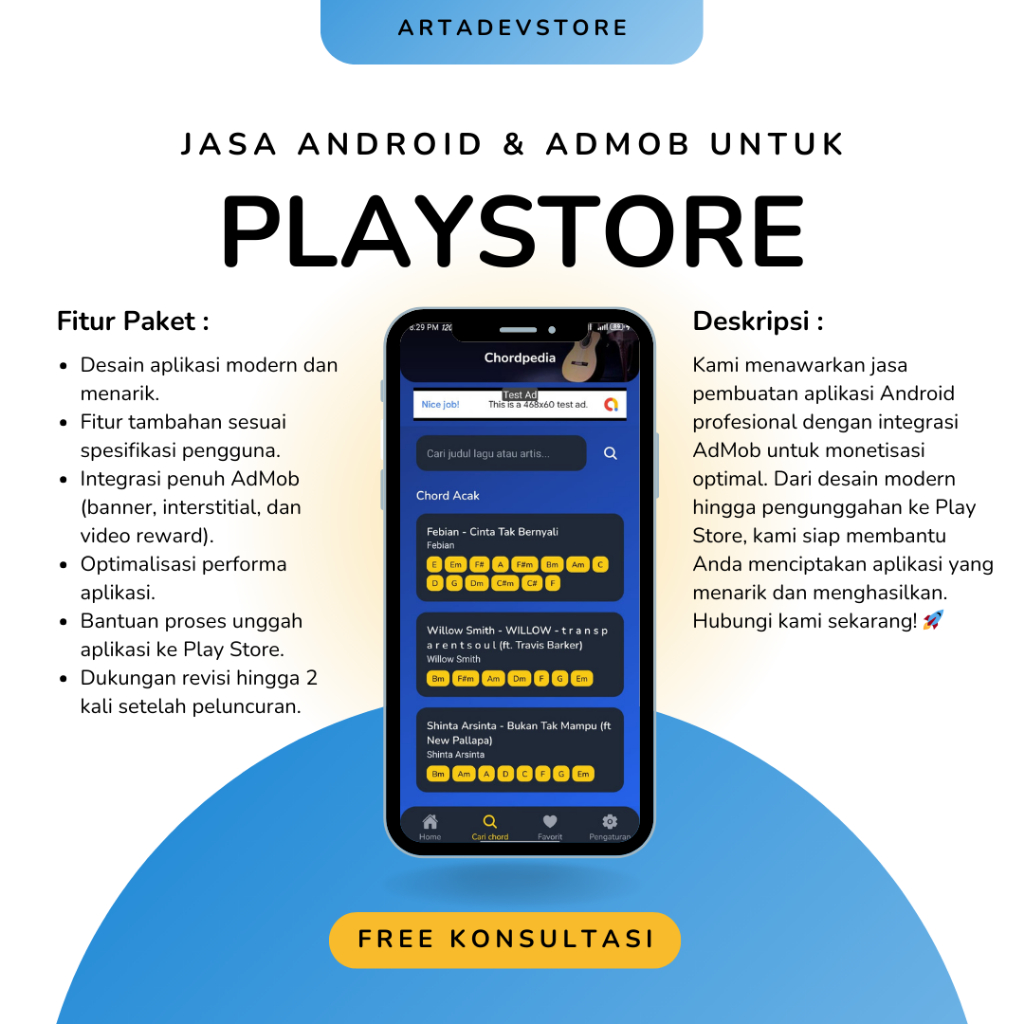 Jasa Android & Admob untuk Play Store