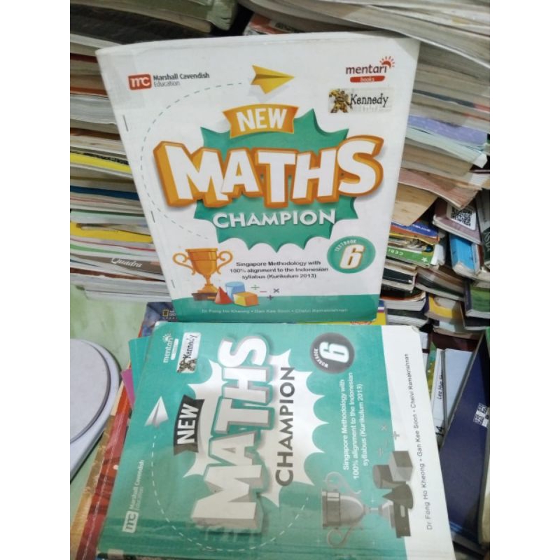 Maths Champion 6 Teksbook dan workbook ORI bekas
