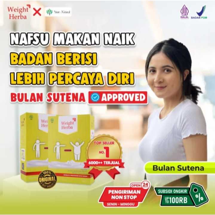 

[TERLARIS] Weight Herba - Susu Herbal Penambah Berat Badan - 1 BOX ORIIGINAL