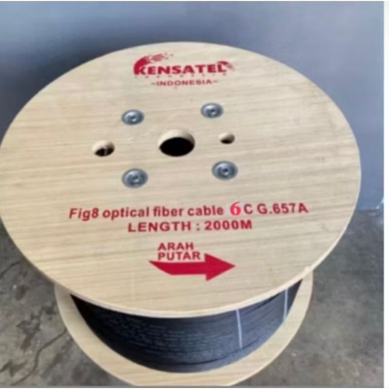 Kabel Fiber Optik 6 Core Figure 8 Mek Kensatel 2000M