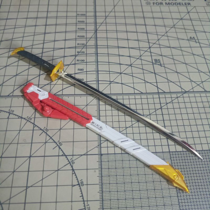 BANDAI MG 1/100 GUNPLA GUNDAM ASTRAY RED FRAME FLIGHT UNIT DRAGON KAI PART WEAPON SWORD KATANA KANAN