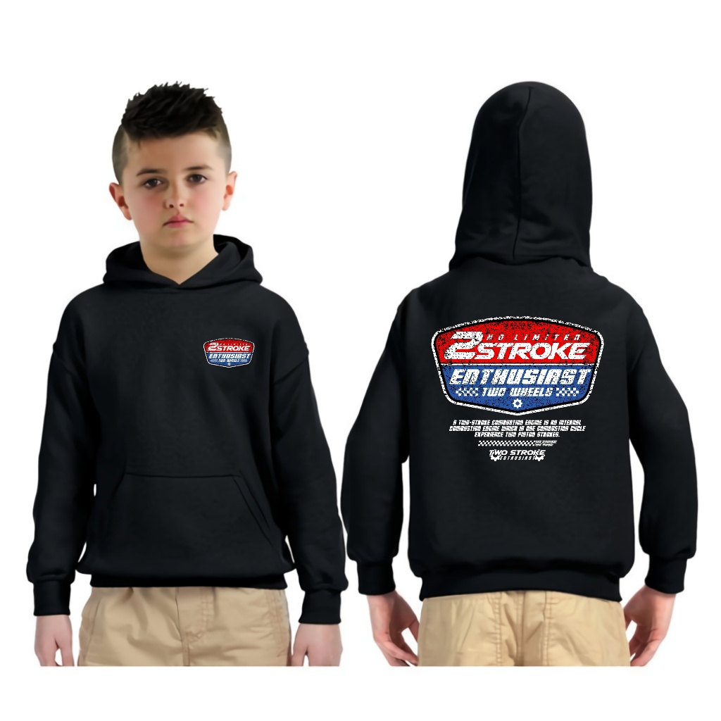 Jaket Hoodie Anak 2 STROKE ENTHUSIAST - Two Stroke Racing No limiter - Hooie Anak 2 Tak 2Stroke Fiz 