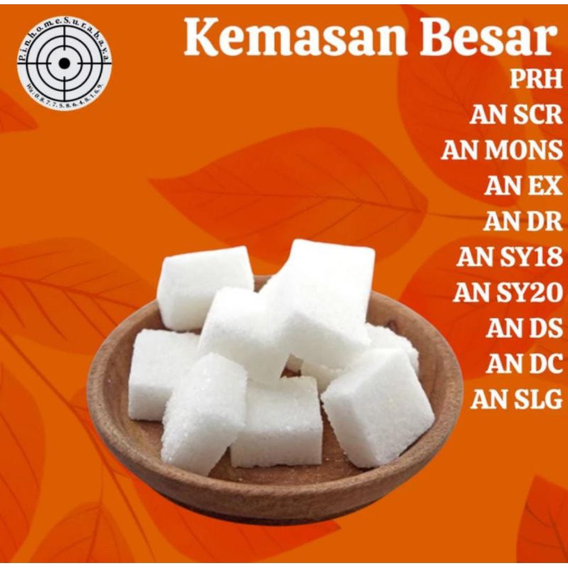 

GULA CUBE PUTIH ( KEMASAN BESAR )