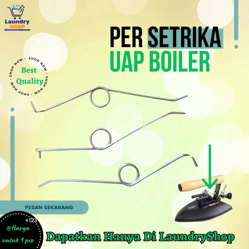Kawat Per Setrika Uap Geser / Per Setrika Uap / Spring Pegas Setrika Uap Boiler Stainless