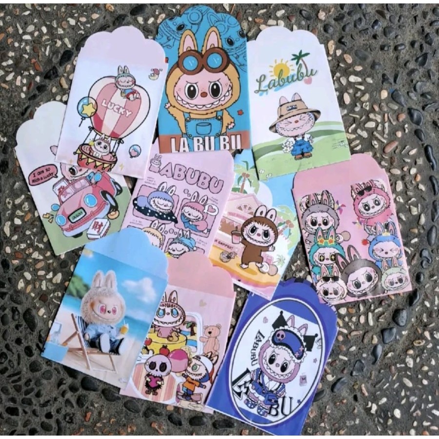 

10 PCS Amplop Lebaran 2025 SIAP PAKAI Desain Koleksi Terbaru Angpau Tema Labubu