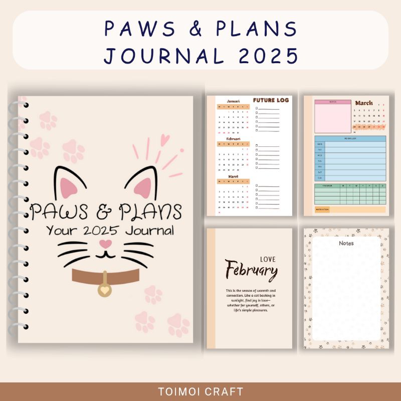

Paws & Plans Journal 2025 by Toimoi Craft