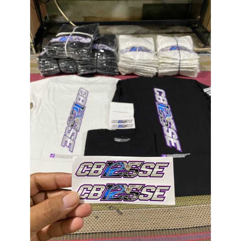 Kaos CB 125 SE Original FREE 8 Stiker (2 WARNA)
