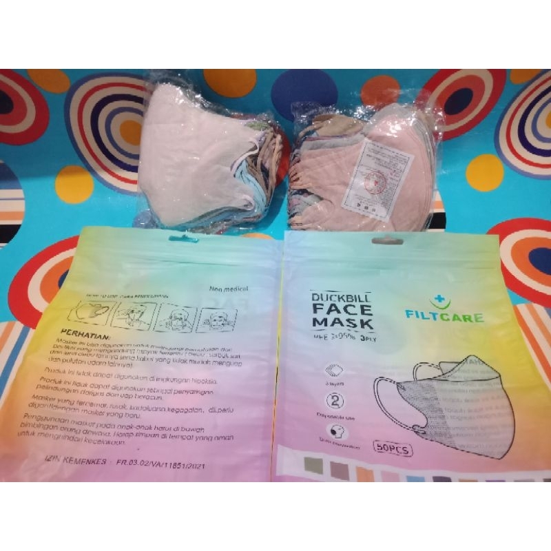 masker duckbill 50 pcs