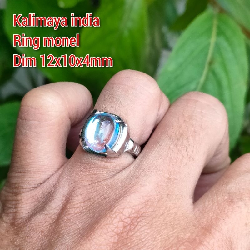 CINCIN WANITA CEWEK BATU KALIMAYA INDIA RING MONEL CEWEK