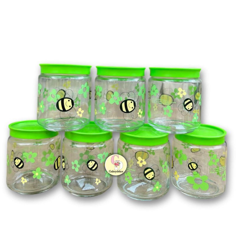 (SATUAN)TOPLES KUE KACA HIJAU 450ML/TOPLES LEBARAN/TOPLES BUMBU/TOPLES KACANG BAWANG SERBAGUNA TEBAL