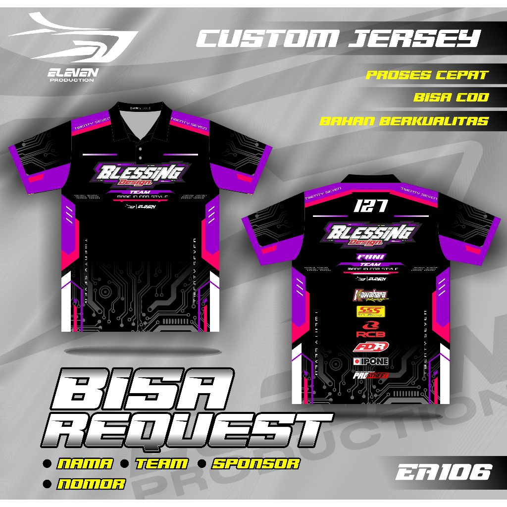 JERSEY RACING kaos BALAP jersey racing custom full printing jersey balap jersey bisa ubah nama nomor