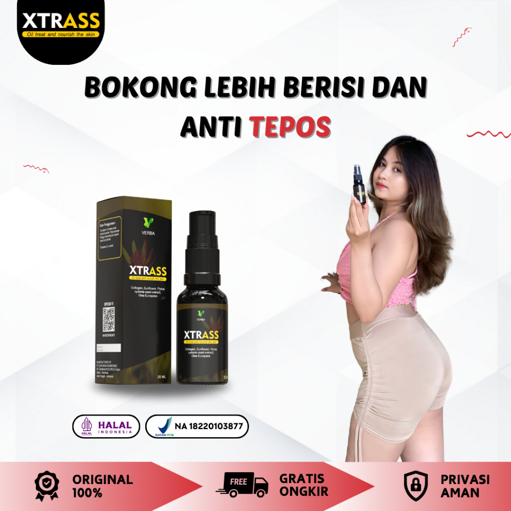 Pembesar Pengencang Pantat Bokong - XTRASS Oil Treat and Nourish Skin - VERBA XTRASS