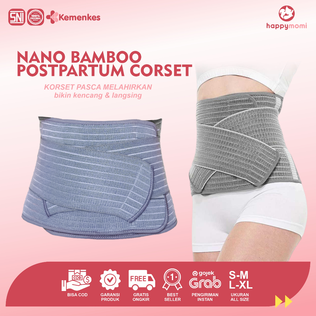 Nenda_sers - Korset Ibu Melahirkan Nano Bamboo Jumbo Big Size Hingga 100Kg Korset Pemulihan Perut