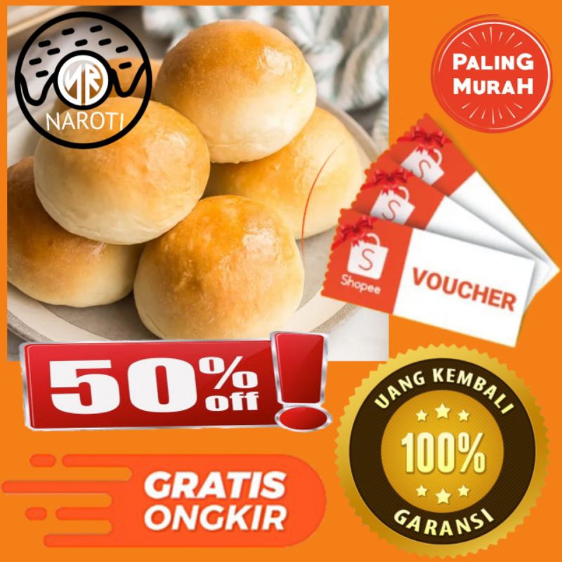 

ROTI SOFT ROLL Premium 8 CM ISI 20 / ROTI BULAT / ROTI LEMBUT / ROTI INGGRIS / ROTI BULAT 8 CM