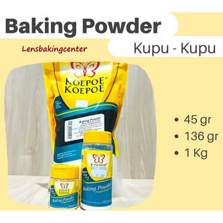 

Baking Powder Kupu Kupu |Koepoe Koepoe Pengembang Kue | Baking Powder Kupu 136gr 136gram 136 gr 136 gram 1kg 1kg