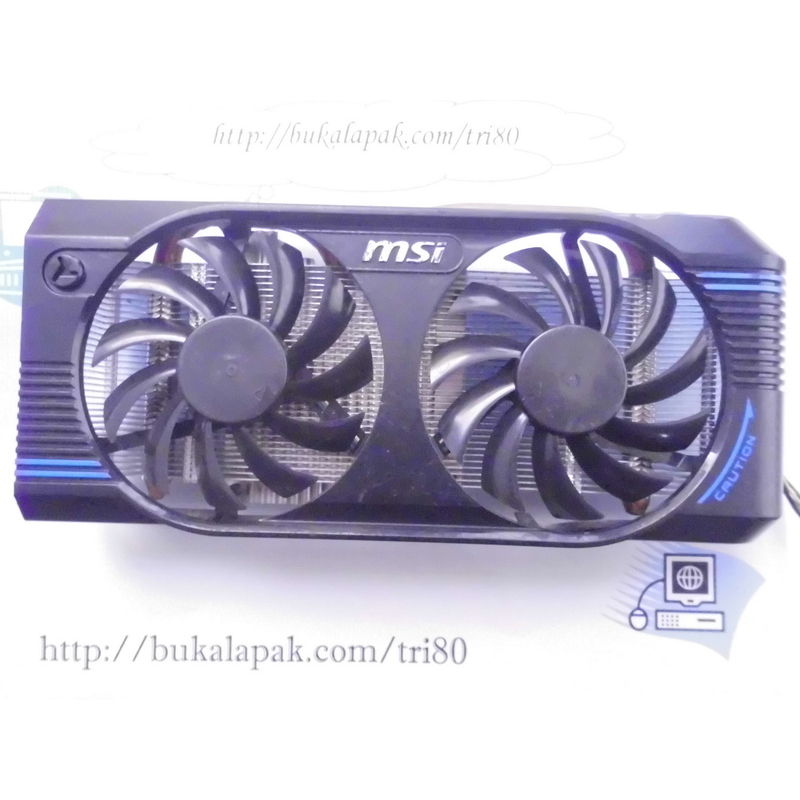 VGA cooler MSI kipas Geforce GTX 460 Dual Fan 4Pin