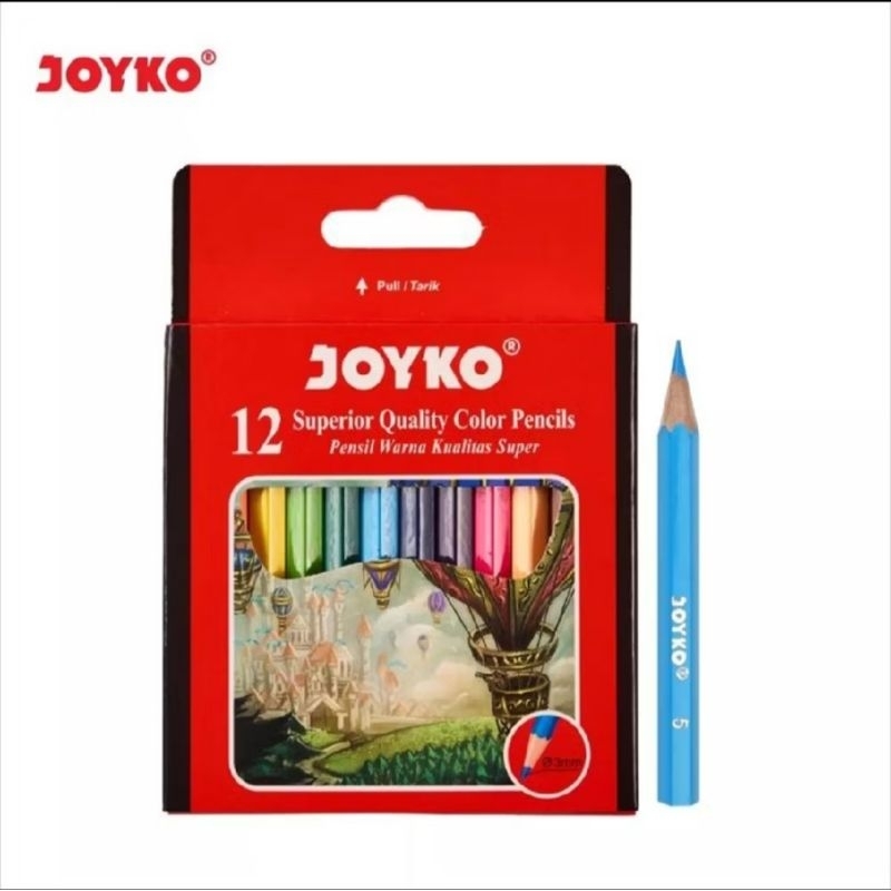

Pensil Warna Joyko 12 Warna Pendek CP-102